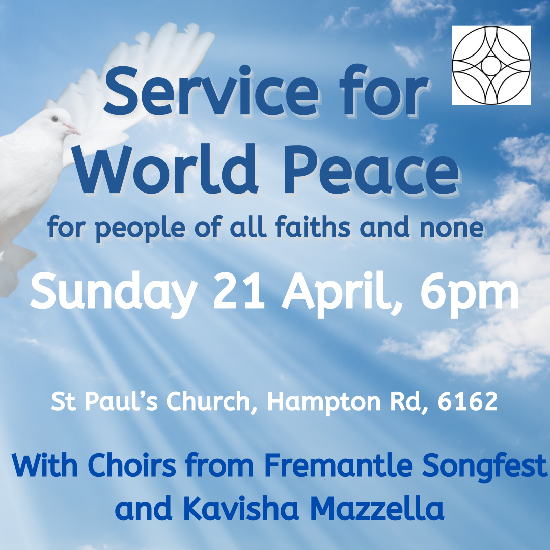 Service for Word Peace -21 April 2024