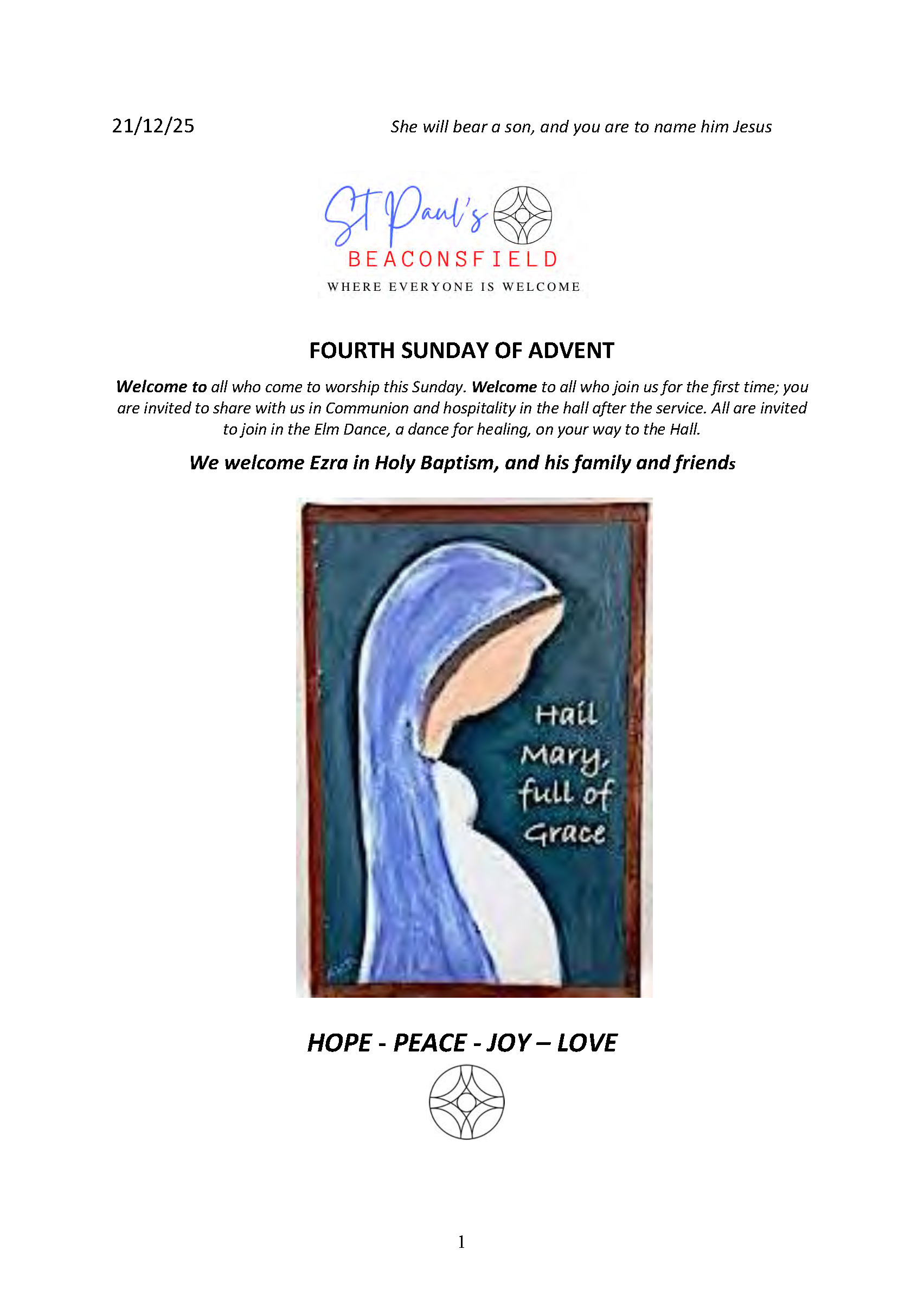 Pew Sheet - 21 December 2025