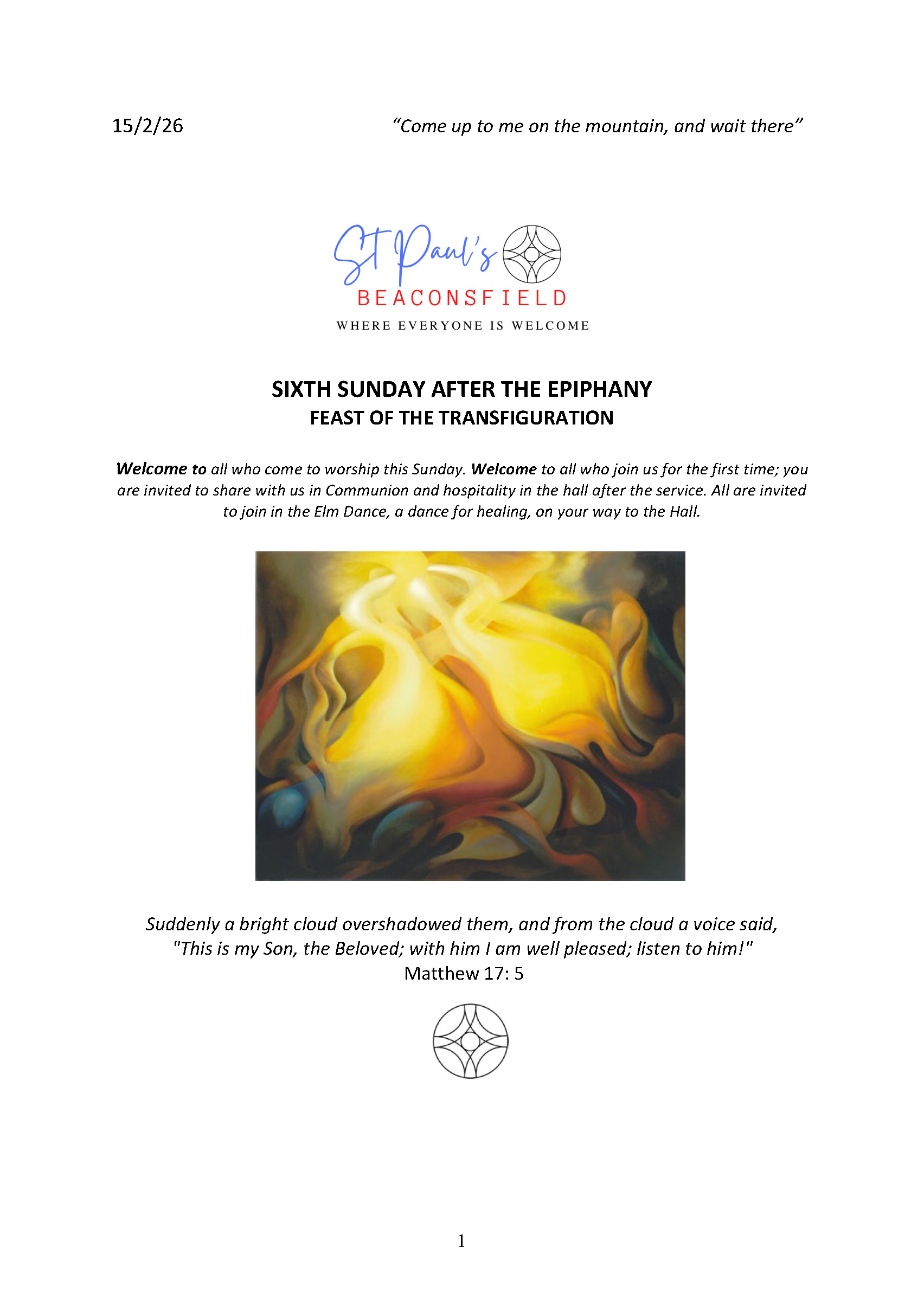 Pew Sheet - 15 February 2026